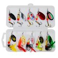 thumbnail image 1 of 2uds. Kit de Señuelos de Pesca giratorios de Metal reflectante, Wobblers de pesca, 10 Uds. (XLT-20), 1 of 6