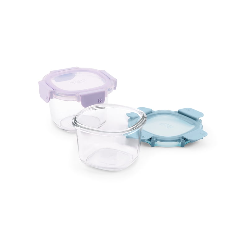 Ello Color Lock 2 Cup Round Glass Food Storage Containers 2-Pack photo 7
