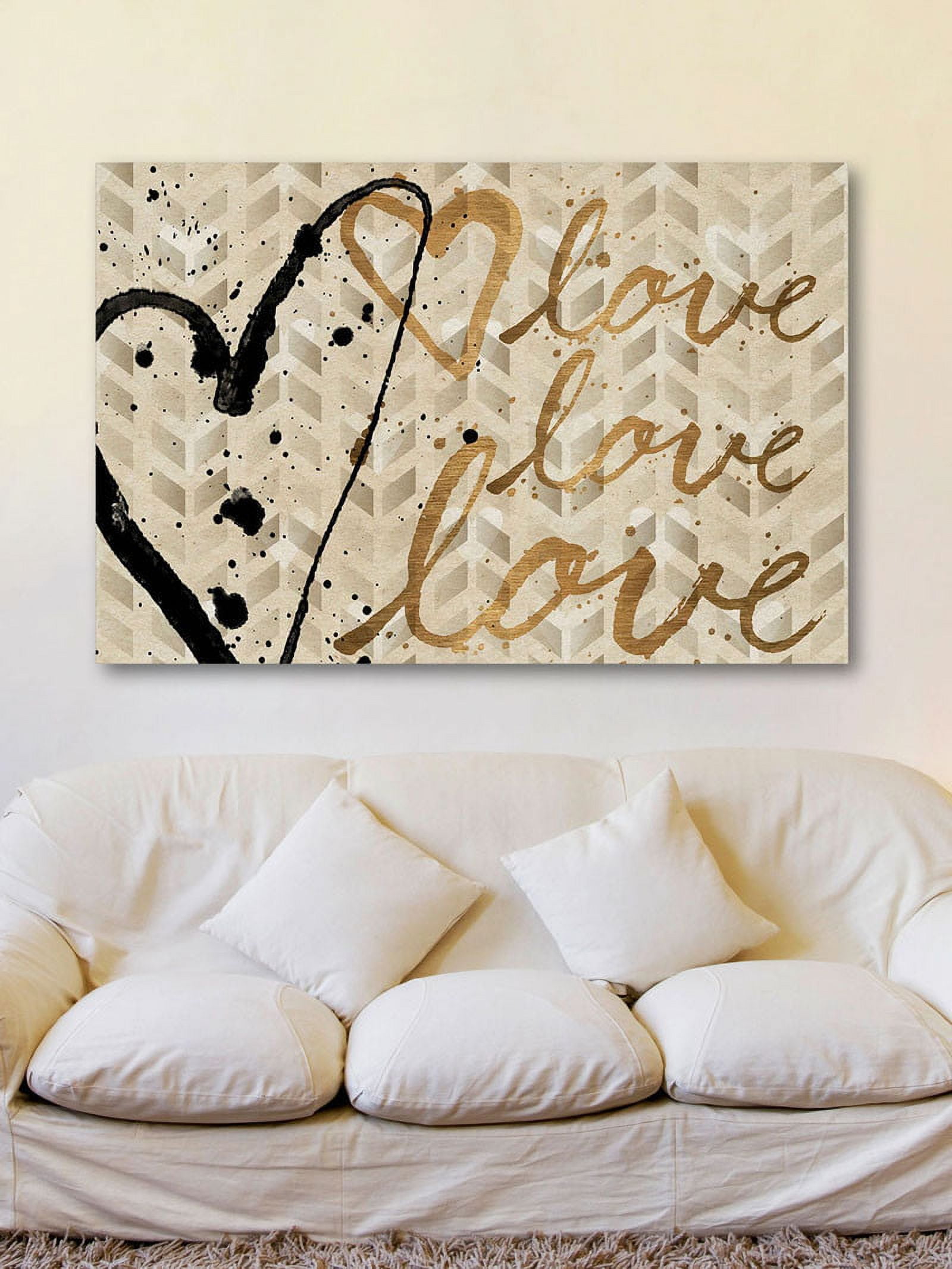 Marmont Hill "Love Trio" Painting Print on Canvas
