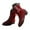 Red, variant on Mostsola Cowboy Boots for Women Pointy Toe Fashion Cowgirl Boots Heel Suede Western Booties
