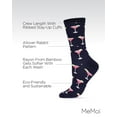 thumbnail image 3 of MeMoi Cosmopolitan Bamboo Blend Crew Socks - Womens - Female, 9-11, Navy, 3 of 7