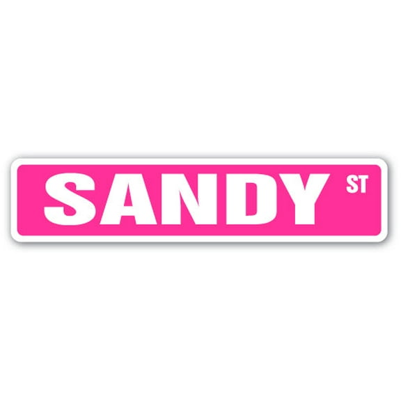 SANDY Street Sign Childrens Name Room Sign | Indoor/Outdoor |  30" Wide