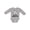 AC-Heather Grey, variant on Zebra My Nanny Loves Me Boys or Girls Long Sleeve Baby Bodysuit