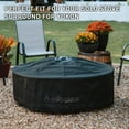 thumbnail image 2 of Solo Stove Surround Shelter Large | Protective Cover for Fire Pit Surround Table, Weather-Resistant, Solution Dyed Acrylic/ PVC Backing/ Aluminum Support Stays, Dims (HxDia): 20.8 x 54.1 in, Black, 2 of 5