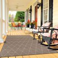 thumbnail image 1 of Ottomanson Jardin Collection Jute Backing Diamond Trellis Design Indoor/Outdoor Rug, 1 of 6