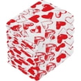 thumbnail image 4 of GZHJMY Valentine's Day Heart Cotton Washcloths Set of 4, 12"x12" Super Soft Absorbent Wash Cloths Bathroom Face Cloths Fingertip Towels for Gym Hotel and Spa, 4 of 7