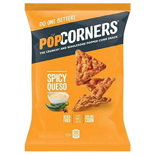 PopCorners Crunchy PoppedCorn Snack Spicy Queso 5 Oz. (Pack of 2