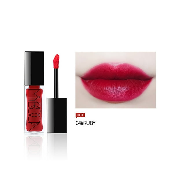 Lápiz labial para mujer, tinte labial, brillo labial y brillo labial mate de larga duración que no se pega fácilmente. Brillo labial Velvet Mouth Red, 11 g.