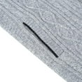 thumbnail image 5 of 1pcs Men's Thickened Knitted Sweater--Light Gray, 5 of 5