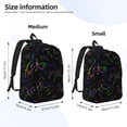 thumbnail image 2 of Saiise Dinosaur Print Laptop Backpack - Adjustable Shoulder Straps, Water-Resistant, Large Capacity, Stylish Design, Unisex for School, Office, Travel-Medium, 2 of 5