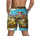 thumbnail image 4 of Balery Different Construction Site Vehicles Mens Swim Trunks Swim Shorts for Men Quick Dry Inseam Beach Shorts with Compression Liner Pocket-X-Large, 4 of 9