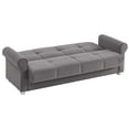 thumbnail image 3 of Ottomanson Convertible Sleeper Sofa Bed with Hidden Storage, Firm Comfort Couch, Gray, 3 of 7