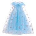 thumbnail image 6 of IBTOM CASTLE Snow Queen Frozen Princess Elsa Costumes for Girls Children Tulle Dress with Accessories Ice Princess Dress up Carnival Christmas Birthday Dress Fancy Dress Clothing, 6 of 6