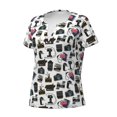 thumbnail image 2 of Naloa Cool Camera Print T-Shirts Short Sleeve V Neck Tees for Women Fashion Tops Trendy Lightweight Soft Casual Summer Outfits Clothes, 2 of 5