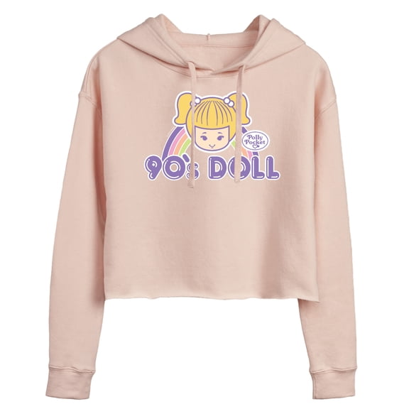 Polly Pocket - 90S Doll - Junior's Cropped Hoodie