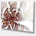 thumbnail image 2 of Brown Symmetrical Fractal Flower - Floral Canvas Art Print, 2 of 3