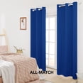 thumbnail image 4 of Deconovo Blackout Curtains for Bedroom, Grommet Thermal Insulated Room Darkening Curtains for Living Room (Royal Blue, 42" x 108", Set of 2 Panels), 4 of 9