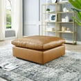 thumbnail image 7 of Modway Commix Down Filled Overstuffed Faux Leather Ottoman in Tan, 7 of 7