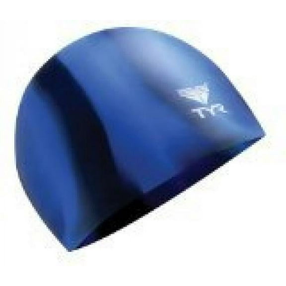 TYR Multi Silicone Cap, Blue