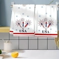 thumbnail image 6 of FEOLGEHLY Patriotic Kitchen Towels 4th of July Independence Day Fireworks Stars Red White Blue Dish Towels, 16x24 inch Seasonal Summer Memorial Day Decoration Hand Towels Set of 2, 6 of 6