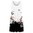 thumbnail image 4 of QUNYINEY Mini Sundresses for Women Sleeveless Cotton Beach Floral Tank Dress Loose Fit Crew Neck Vacation Summer Dress, 4 of 7