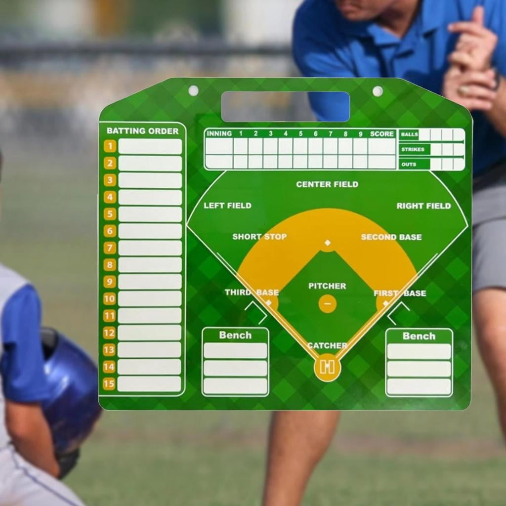 Baseball Strategy Clipboard Baseball Coaching Dry Erases Board Double Sided Baseball Lineups Board Coaching Equipment