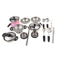 thumbnail image 3 of Juego de Utensilios de Cocina de Simulación Sunnimix 20pcs Acero Inoxidable, 3 of 8