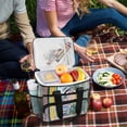 thumbnail image 5 of FORMRS Insulated Cooler Bag 24 Cans Capacity Soft Leakproof Lunch Box with Side Pockets, Ocean Boat, 5 of 7
