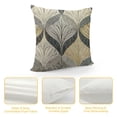 thumbnail image 4 of nygtbtfer Outdoor Throw Pillow Cover Abstract Modern Geometric Stripe Art Waterproof Cushion  Pack Brown Black Gray Pillow Cases Home Decoration for Patio Garden Couch Sofa, 4 of 5