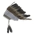 thumbnail image 2 of Tocado de plumas artificiales, sombrero de jefe , accesorio para cabeza para cosplay y escenario., 2 of 10
