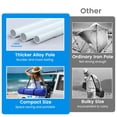 thumbnail image 2 of Beach Cabana, 8'×8' Large Beach Canopy with Side Wall, UPF 50+ Protection Easy Setup Beach Tent Sun Shelter, 2 of 9