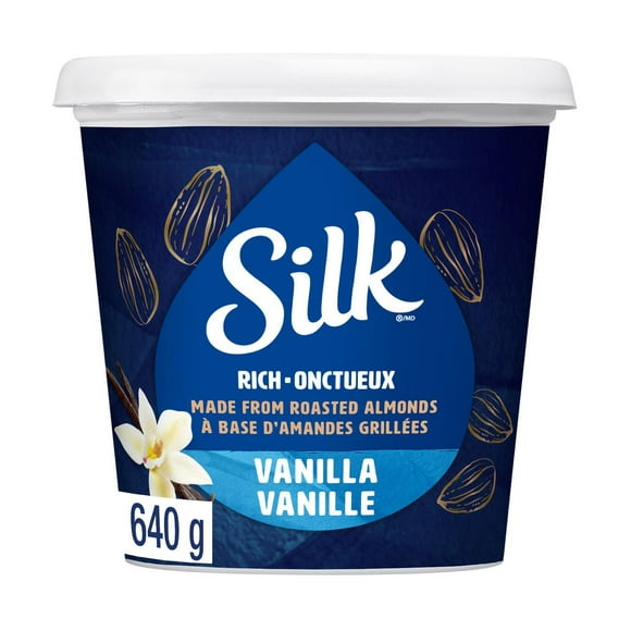 Silk Dairy Free Plant Based Almond Yogurt, Vanilla Flavour, 640g Dairy Free Plant Based Yogurt