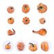 thumbnail image 2 of 8 piezas de simulación de calabaza de Halloween, accesorios de fotografía, calabaza artificial, calabaza decorativa (amarillo claro), 2 of 5