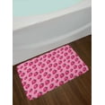 thumbnail image 2 of Fruit Bath Mat, Pop Art Style Strawberry Pattern Vibrant Toned Retro Fresh Fashion Graphic, Non-Slip Plush Mat Bathroom Kitchen Laundry Room Decor, 29.5 X 17.5 Inches, Pale Pink Magenta, Ambesonne, 2 of 2