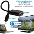 thumbnail image 2 of Elink - 4K Compatible USB Type-C vers HDMI Adaptateur, Noir, 2 of 3