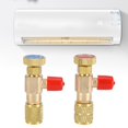 thumbnail image 2 of Válvula de Seguridad Ecomeon 2 Piezas R410A R22 1/4' Adaptador de Carga de Refrigerante, 2 of 6
