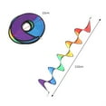 thumbnail image 2 of Molino de viento con espiral de arcoíris, colorido carillón de viento para jardín, hogar, exterior, tienda de campaña, decoración, 2 of 9