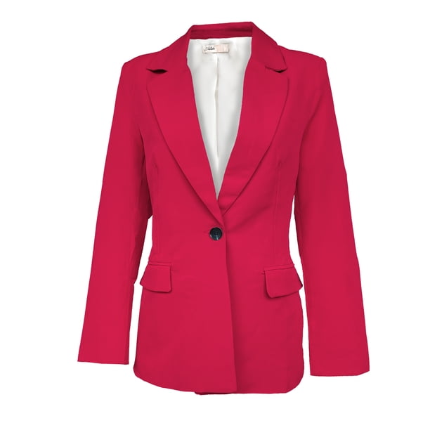 Saco largo de Mujer Elegante Atemporal Rojo Grande