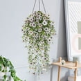 thumbnail image 5 of VQPeo 2 Pcs UV-Protected Artificial Hanging Flowers - Faux Morning Glory Baskets for Indoor & Outdoor Decor, 5 of 5