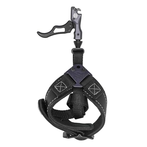 Scott Archery Verge Hybrid Hinge Release, Adjustable Two Finger Trigger, Auto Return Hook, Black (6015-BK)