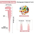 thumbnail image 2 of Unique Bargains Cat Pill Shooter Safe & Easy Pill Popper with 2 Premium Soft Silicone Tips Pet Pill Shooter Medicine Feeder for Cat and Dog Pink, 2 of 7