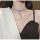 thumbnail image 3 of Collar de diamantes de estilo coreano con cadena de clavícula de mariposa de alta calidad con personalidad y accesorios de estilo frío, 3 of 5