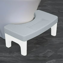 TOPRenddon Ergonomic Toilet Stool Footrest - Adjustable Squatting Aid for Constipation Relief & Hemorrhoid Prevention | Non-Slip Bathroom Step Stool (Fits All Toilets)