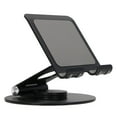 thumbnail image 2 of Desk Phone Stand, Foldable Adjustable Holder 360 Degree Rotation Stable Base  For Tablet Black,Silver, 2 of 8