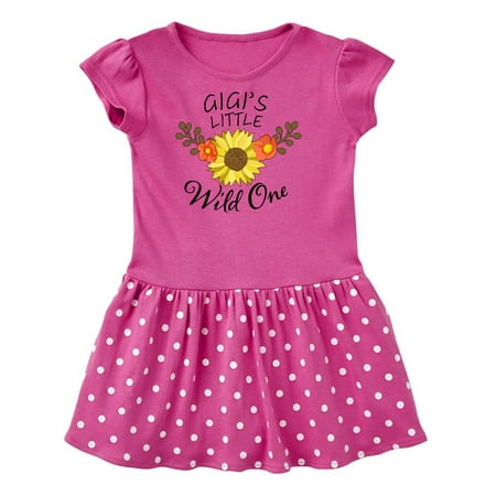 

Inktastic Gigi s Little Wild 1 with Beautiful Sunflower Gift Toddler Girl Dress