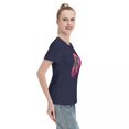 thumbnail image 5 of ALLNOB Women's Standard Short Sleeve T-Shirt 150g Navy Blue, 5 of 8