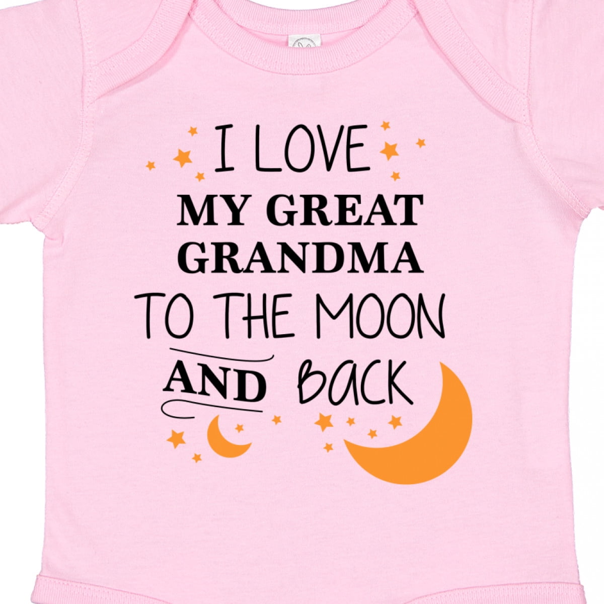 Inktastic I Love My Great Grandma to the Moon and Back Boys or Girls Baby Bodysuit