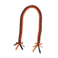 thumbnail image 4 of Collar trenzado Lei de graduación, decoración, 120 cm, regalo, recuerdo de fiesta, cordón de honor para Naranja negra, 4 of 9