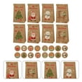thumbnail image 3 of AMERTEER 1 Set Christmas Kraft Paper Food Packing Bags Tote Candy Bags (Assorted Color), 3 of 10