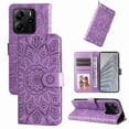 thumbnail image 1 of Funda tipo cartera GANGXUN para Xiaomi Redmi Note 14 4G , diseño girasol, cuero PU, soporte, cierre magnético, tarjetero, 1 of 5